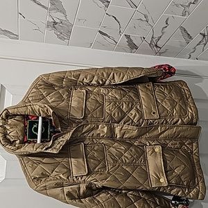 C. Wonder Quilted Nylon Belt Jacket